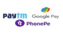 Google Pay Paytm Phonepe