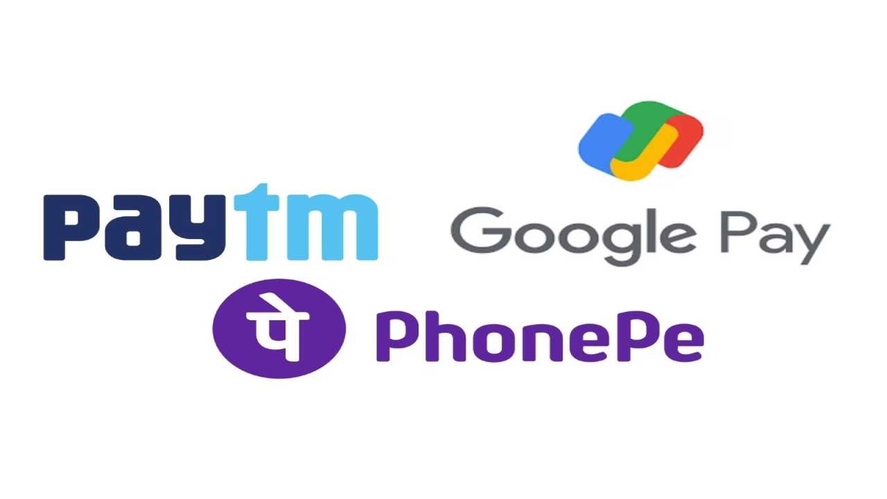 Google Pay Paytm Phonepe