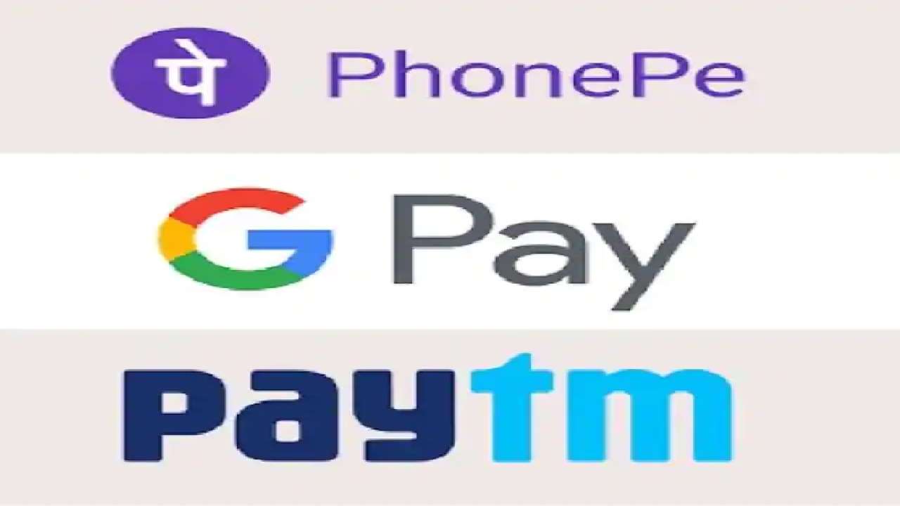 phonepe google pay and paytm