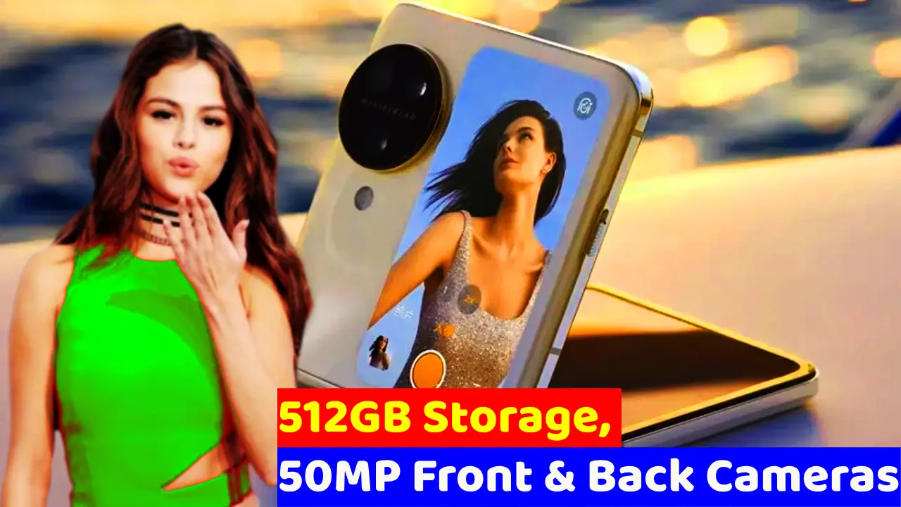 Infinix Zero Flip smartphone showcasing front and back camera features