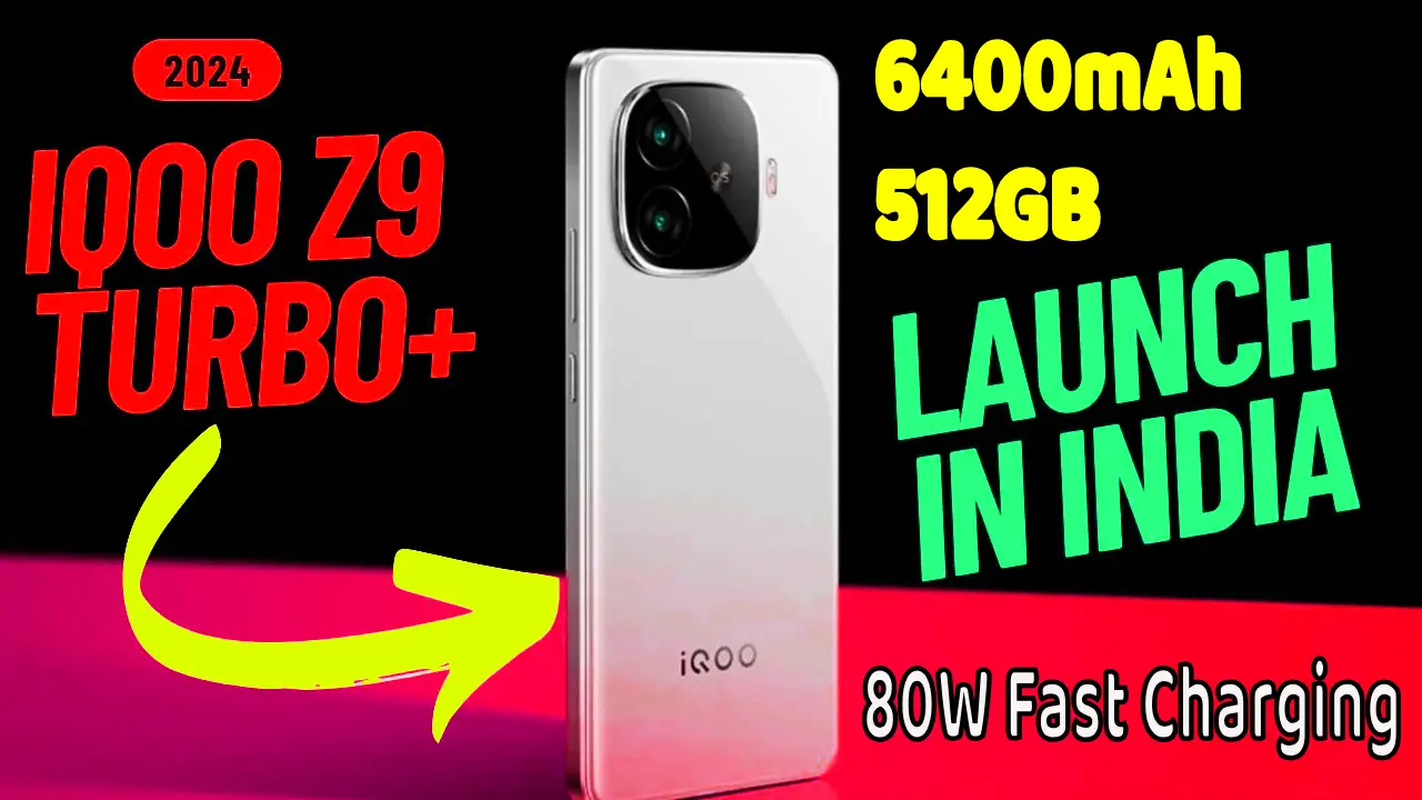 iQOO Z9 Turbo+ smartphone with 6400mAh battery and 80W fast charging