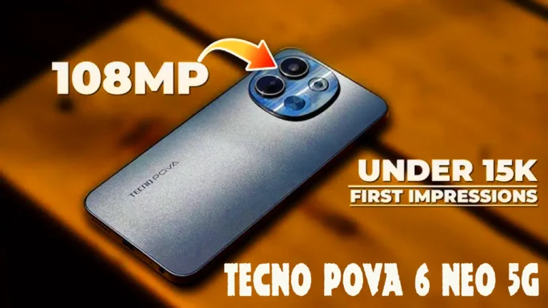 Tecno Pova 6 Neo 5G smartphone with 108MP AI camera