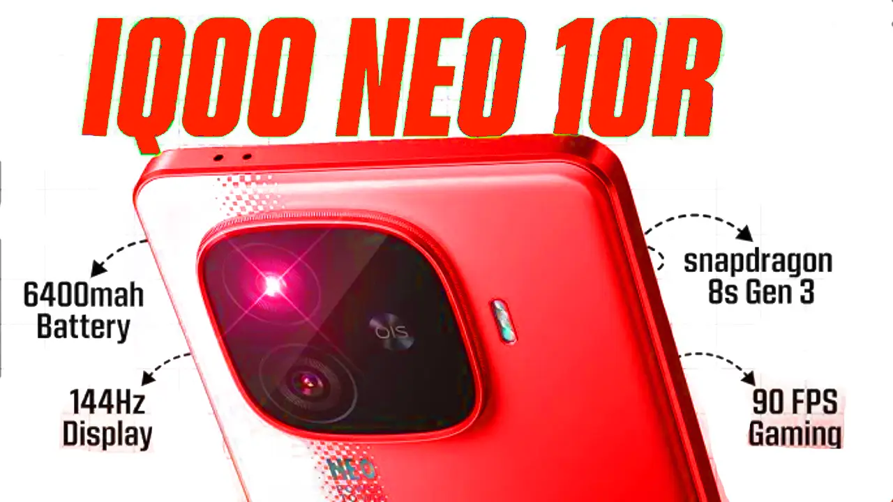 iQOO Neo 10R smartphone with 50MP dual-camera