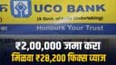 UCO Bank FD investment