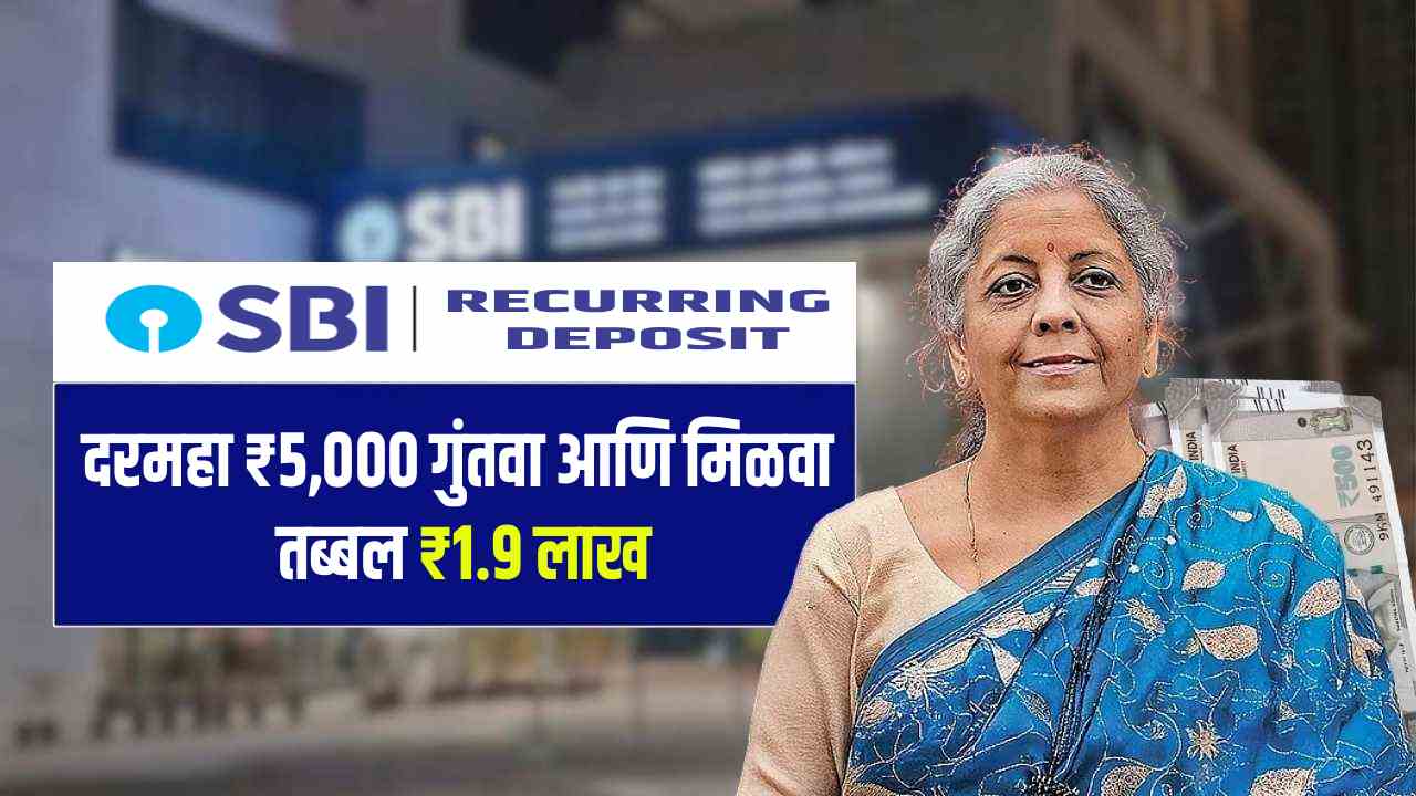 SBI Recurring Deposit 2025 Invest ₹5,000 Monthly and Earn ₹1.9 Lakh in Just 3 Years