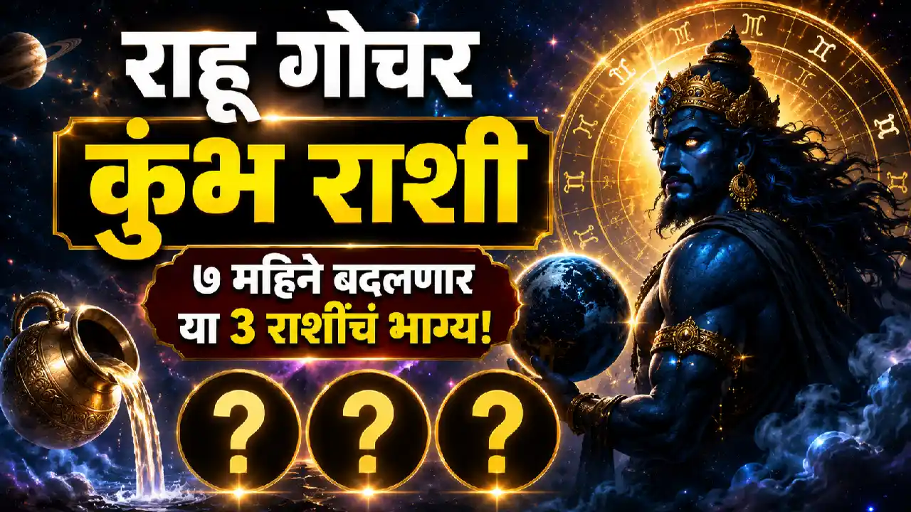 राहू कुंभ राशी गोचर २०२५ — मिथुन, तुला, वृश्चिक राशींसाठी ७ महिने शुभ फल