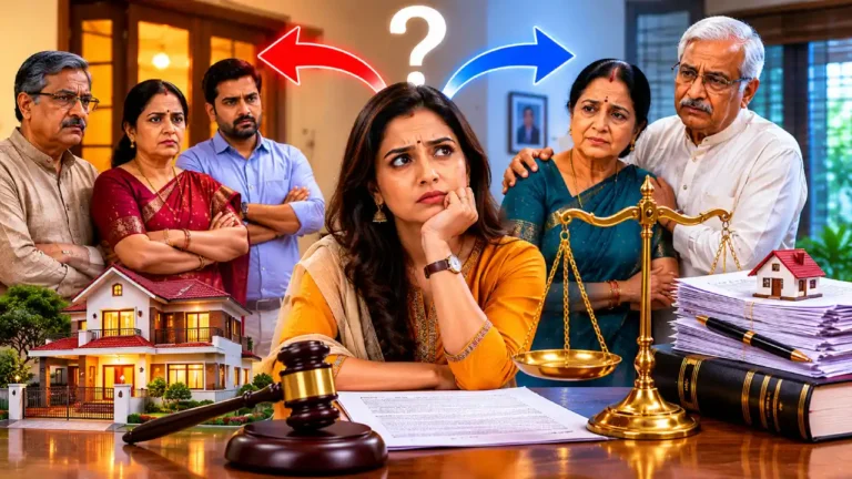 हिंदू महिला संपत्ती उत्तराधिकार कायदा — पती व मुले नसल्यास संपत्तीवर माहेर की सासरचा हक्क